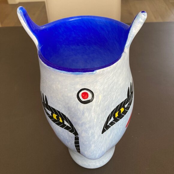 Kosta Boda Signed Ulrica Hydman Vallien Open Minds Head Vase Swedish Full Size - Picture 7 of 16